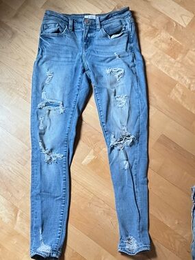 KanCan Light Blue Distressed Skinny Jeans